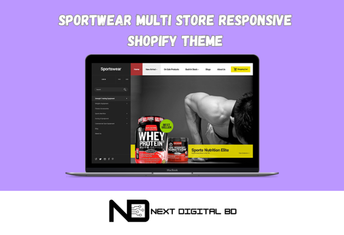 Sportwear Multi Store Responsive Shopify Theme