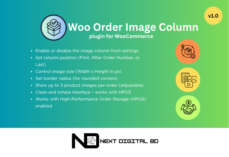 Woo Order Image Column plugin download